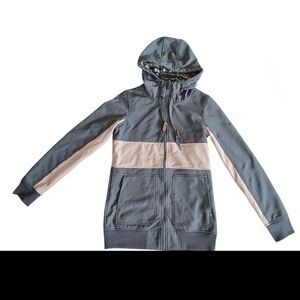Empyre Soft Shell Longline Lightweight Jacket Full Zip Aztec Print Hood Size M